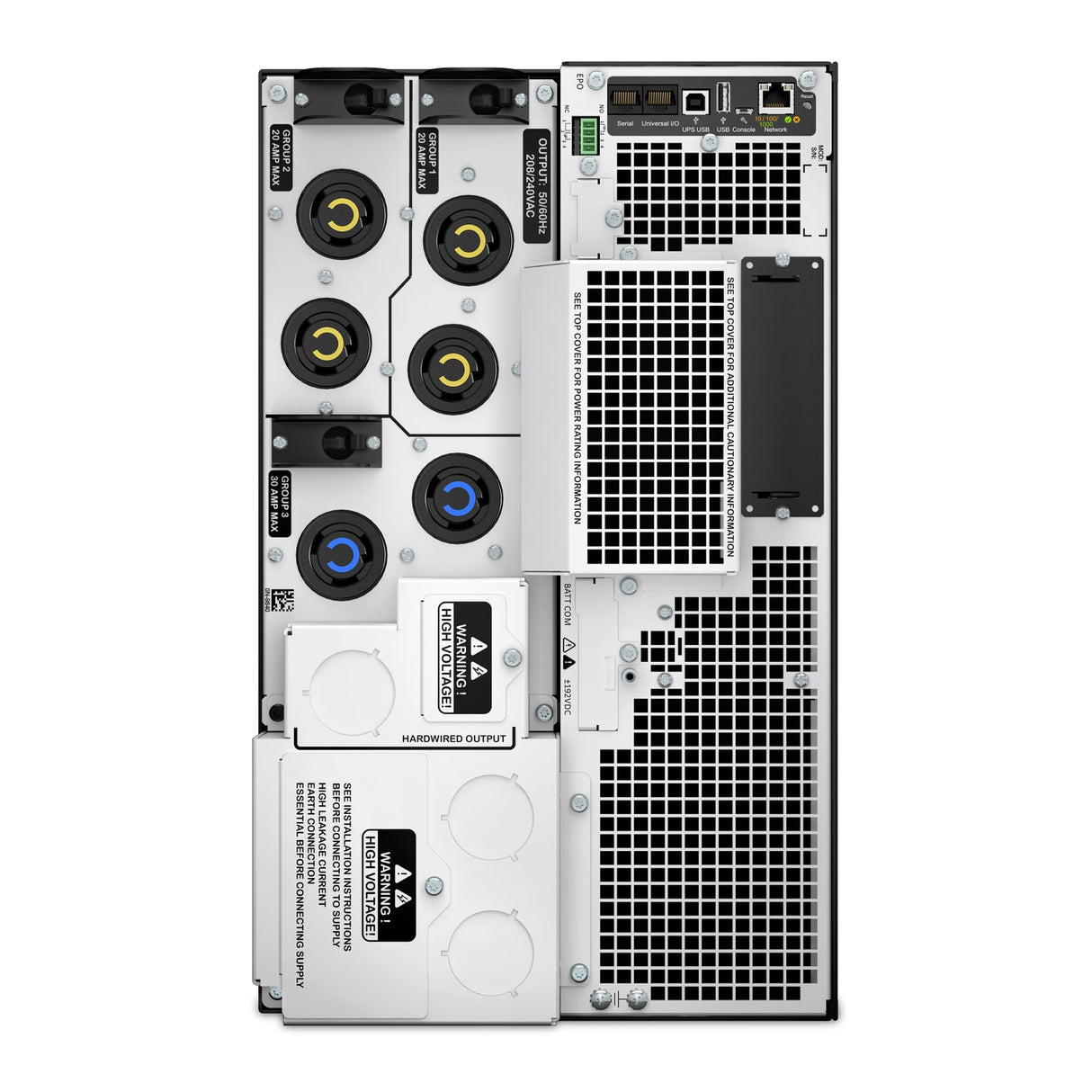 APC Smart-UPS On-Line SRT10KXLT-5KTF2 10000VA Tower with Two 208/240V to 120V 5kVA Step-Down Transformers Uninterruptible Power Supply APC
