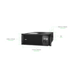 APC Smart-UPS On-Line SRT6KRMXLT-5KTF 6000VA Rackmount 208V to 120V Step-Down Transformer Uninterruptible Power Supply APC