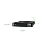 APC Smart-UPS SRT1500RMXLA 1500VA Sinewave RM 2U 120V Uninterruptible Power Supply APC