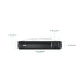 APC Smart-UPS SMT3000RM2UNC 3000VA LCD RM 2U 120V with Network Card Uninterruptible Power Supply APC