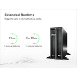 APC Smart-UPS X SMX750C 750VA Rack/Tower LCD 120V with SmartConnect Uninterruptible Power Supply APC