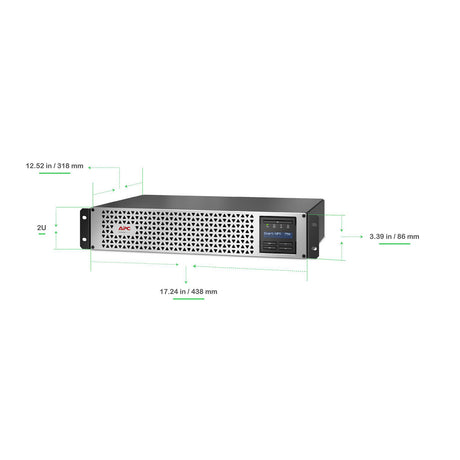 APC Smart-UPS SMTL750RM3UC Lithium-Ion 750VA RM 3U 120V with SmartConnect Uninterruptible Power Supply APC