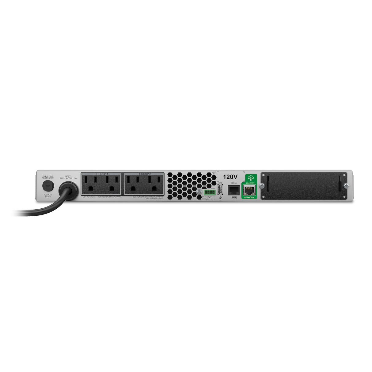 APC Smart-UPS SMT1500RM1UNC 1500VA LCD RM 1U 120V with Network Card Uninterruptible Power Supply APC