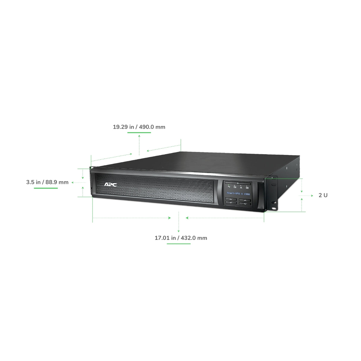 APC Smart-UPS X SMX1500RM2UCNC 1500VA Rack/Tower LCD 120V with Network Card Uninterruptible Power Supply APC