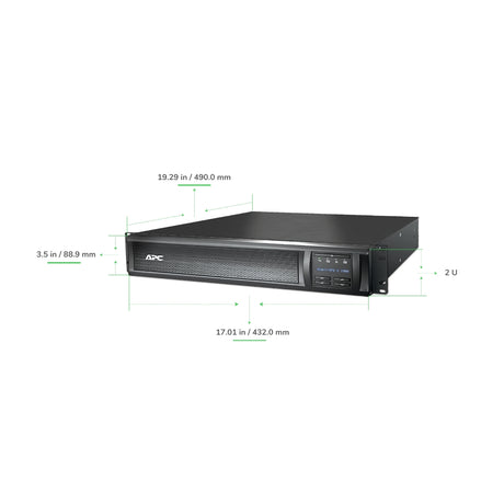 APC Smart-UPS X SMX1500RM2UCNC 1500VA Rack/Tower LCD 120V with Network Card Uninterruptible Power Supply APC
