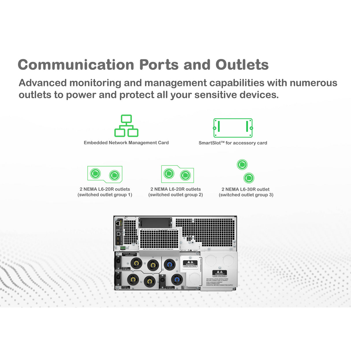APC Smart-UPS On-Line SRT8KRMXLT-5KTF 8000VA Rackmount 208V to 120V Step-Down Transformer Uninterruptible Power Supply APC