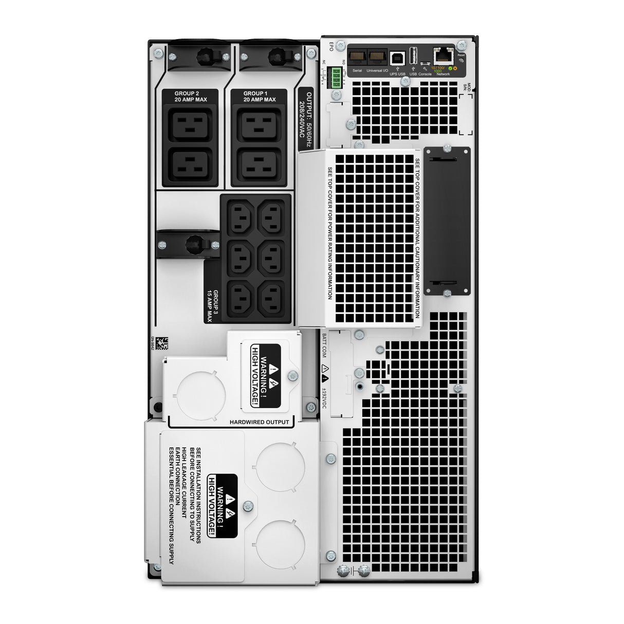 APC Smart-UPS On-Line SRT10KXLT-IEC 10000VA Tower 208V IEC Uninterruptible Power Supply APC