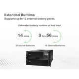 APC Smart-UPS On-Line SRT8KRMXLT-5KTF 8000VA Rackmount 208V to 120V Step-Down Transformer Uninterruptible Power Supply APC