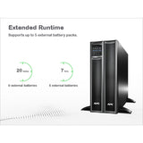APC Smart-UPS X SMX1000C 1000VA Rack/Tower LCD 120V with SmartConnect Uninterruptible Power Supply APC