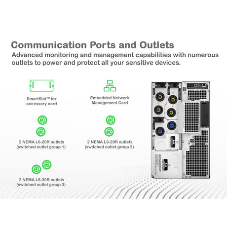 APC Smart-UPS On-Line SRT8KXLT 8000VA Tower 208V UPS / Battery Backup APC