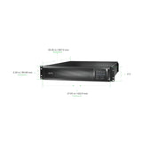 APC Smart-UPS X SMX2000RMLV2UNC 2000VA Rack/Tower LCD 120V with Network Card Uninterruptible Power Supply APC