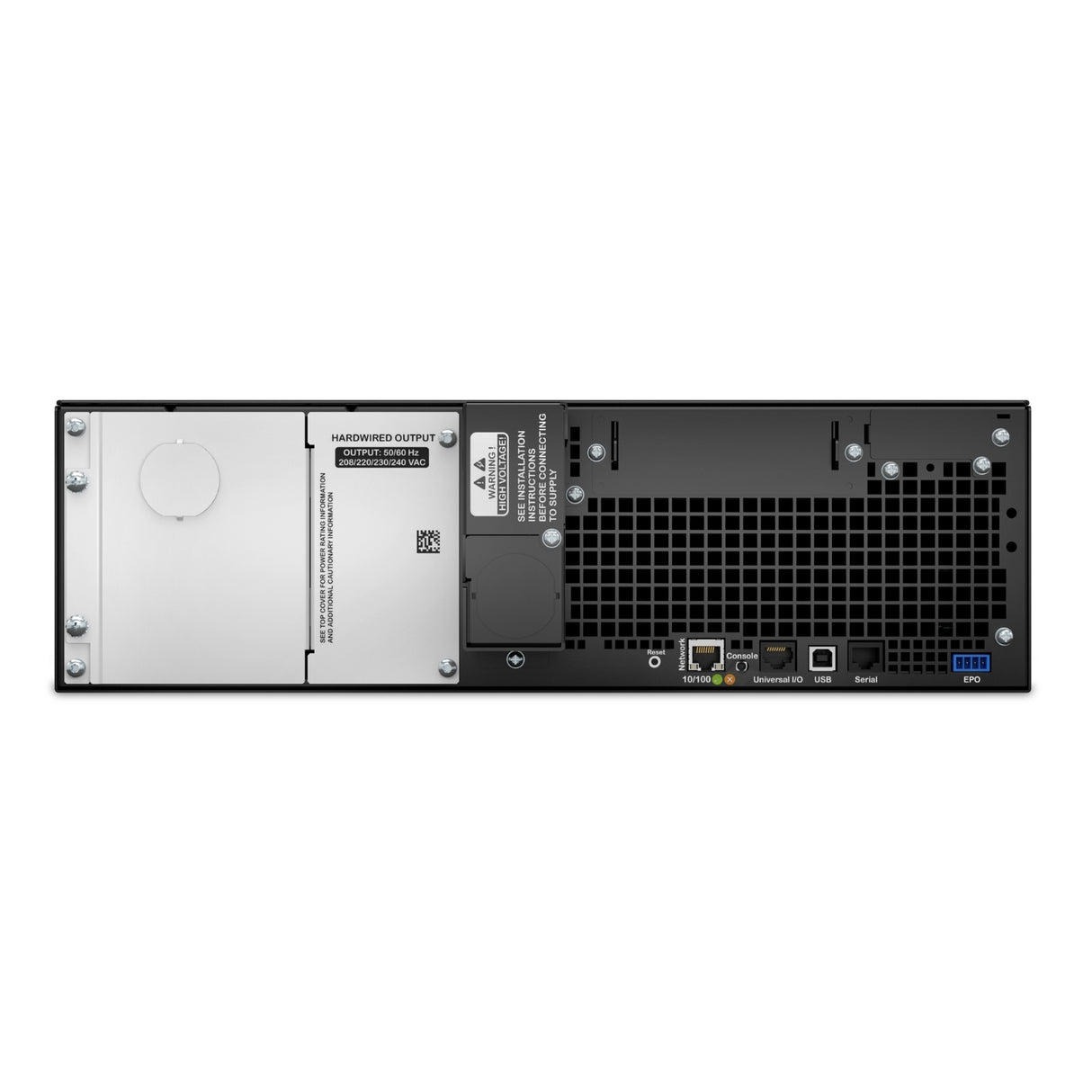 APC Smart-UPS On-Line SRT5KRMXLW-HW 5000VA Rackmount 208/230V Hardwire Uninterruptible Power Supply APC