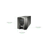 APC Smart-UPS SMT750C 750VA LCD 120V with SmartConnect Uninterruptible Power Supply APC