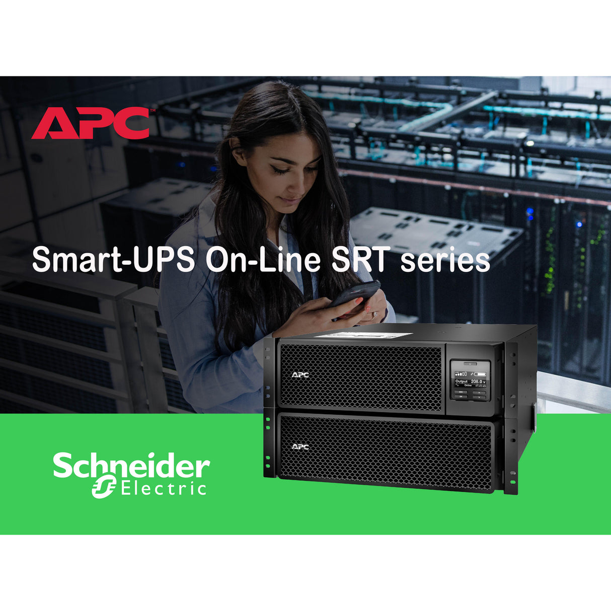 APC Smart-UPS SRT10KRMXLT 10kVA RM 208V Uninterruptible Power Supply APC