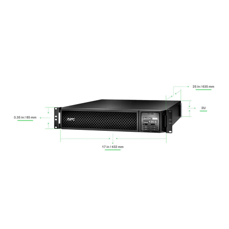 APC Smart-UPS SRT3000RMXLA 3000VA Sinewave RM 2U 120V Uninterruptible Power Supply APC