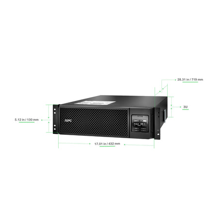 APC Smart-UPS On-Line SRT5KRMXLT-5KTF 5000VA Rackmount 208V to 120V Step-Down Transformer UPS / Battery Backup APC