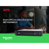 APC Smart-UPS SMT1000RM2UC 1000VA LCD RM 2U 120V with SmartConnect Uninterruptible Power Supply APC