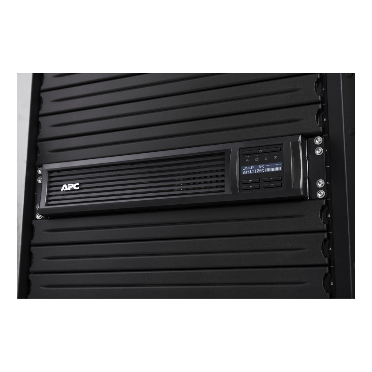 APC Smart-UPS SMT2200RM2UC 2200VA LCD RM 2U 120V with SmartConnect Uninterruptible Power Supply APC