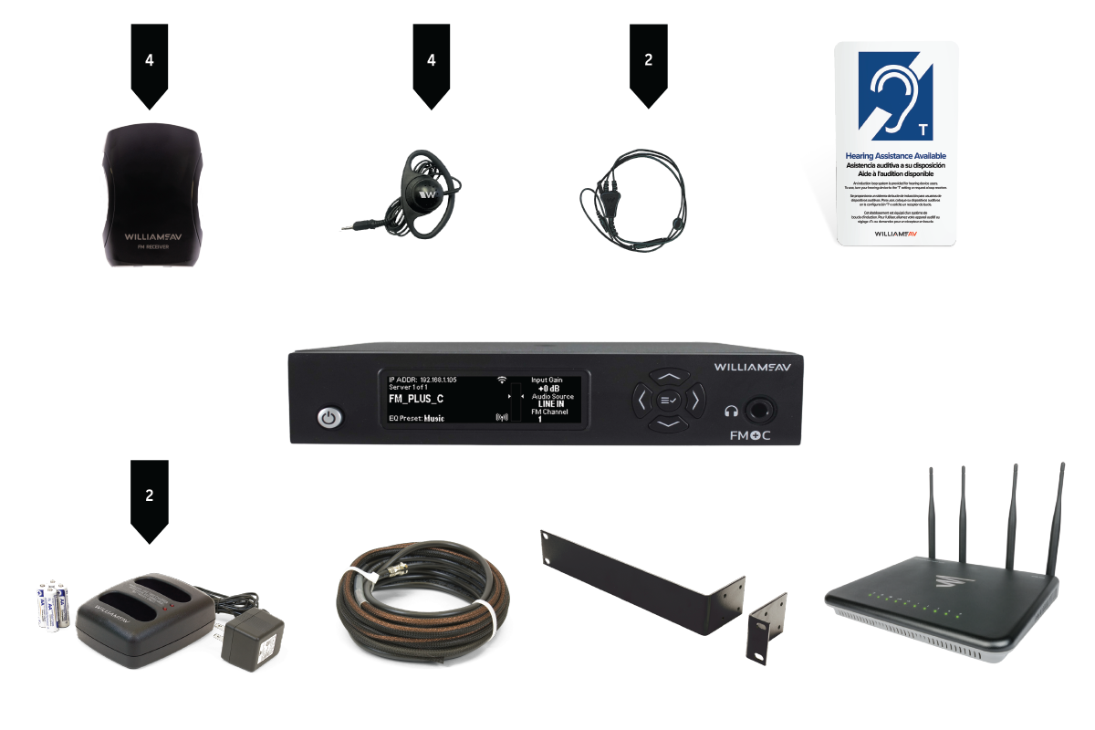Williams AV FM 557 PRO D WAP Dual FM and Wi-Fi System with Dante