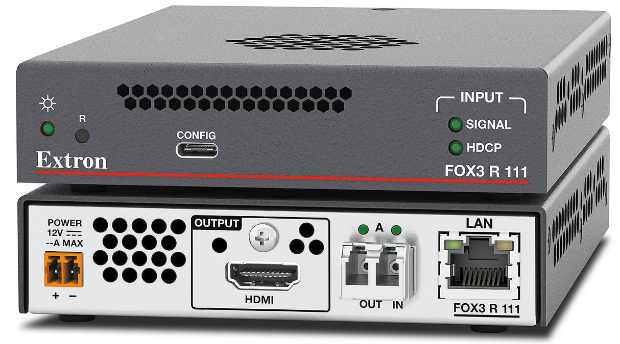 Extron FOX3 R 111 SM – Fiber Optic Receiver for HDMI, Singlemode 60-1957-42