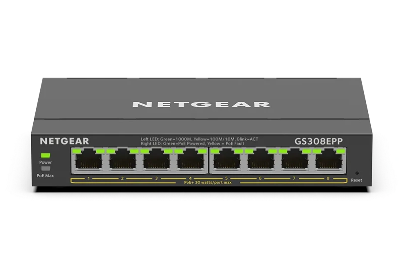 NETGEAR GS308EPP front