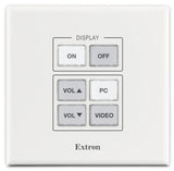 Extron MLC Plus 50 White and Black Faceplates, 2-Gang