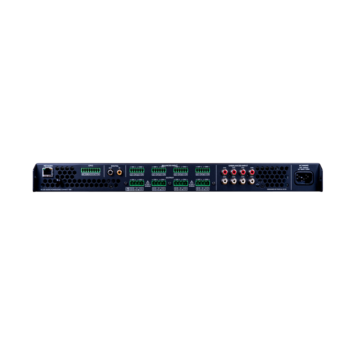 Sonance PowerZone Connect 508 – 8-Channel Compact 1RU DSP Amplifier Amplifiers Sonance