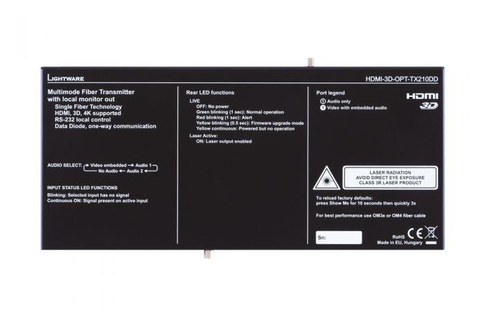 Lightware HDMI-3D-OPT-TX210DD Multimode Single Fiber Extender pair - 91510033