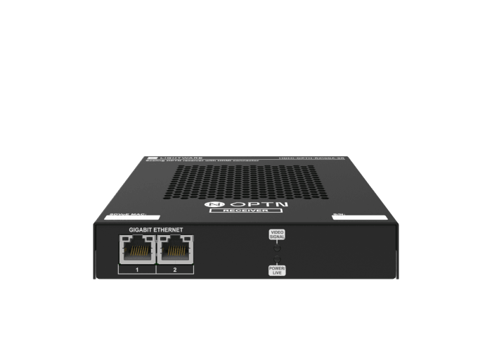 Lightware HDMI-OPTN-RX100A-SR SDVoE-based Point-to-multipoint HDMI 2.0 over Fiber Optical Link Scaling Receiver - 91536001