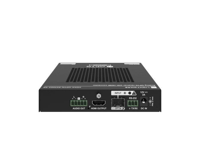 Lightware HDMI-OPTN-RX100A-SR SDVoE-based Point-to-multipoint HDMI 2.0 over Fiber Optical Link Scaling Receiver - 91536001