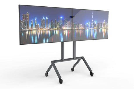 Heckler Dual Display Kit for Monitors up to 75" for Heckler AV Cart - H701-BG - Creation Networks