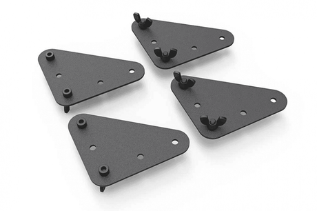 Heckler H497-BG VESA Adapter Kit for Heckler AV Cart & Heckler TV Stand (Black Grey) - Creation Networks