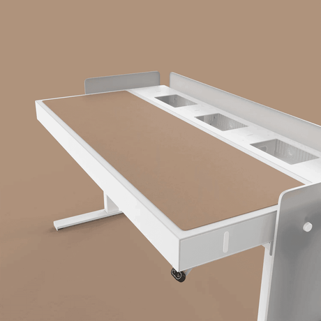 Heckler H902-4003 6U Lectern Deskpad - Walnut - Creation Networks