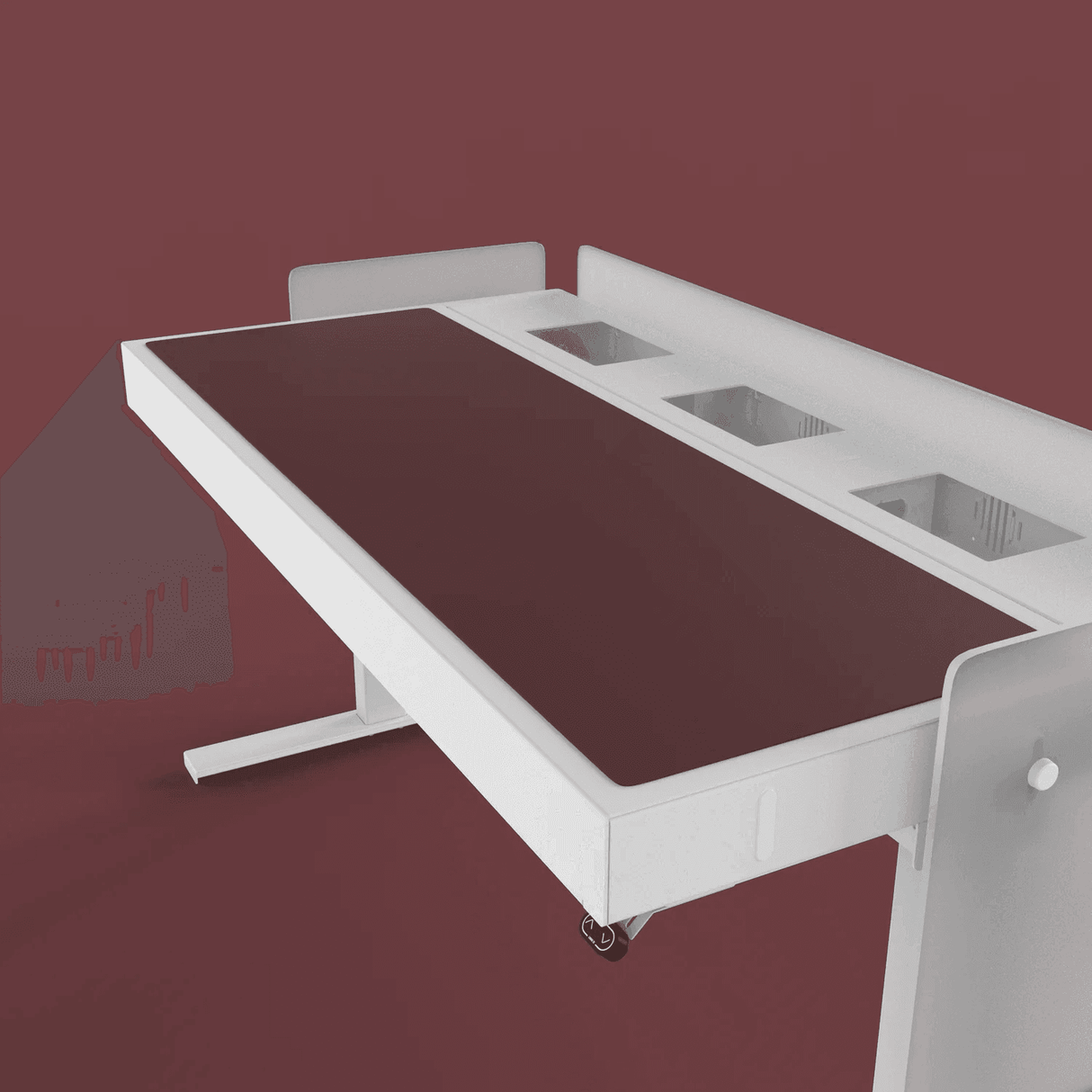 Heckler H902-4154 6U Lectern Deskpad - Burgundy - Creation Networks