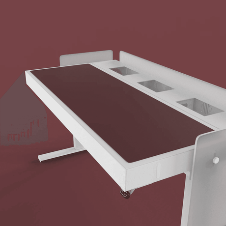 Heckler H902-4154 6U Lectern Deskpad - Burgundy - Creation Networks
