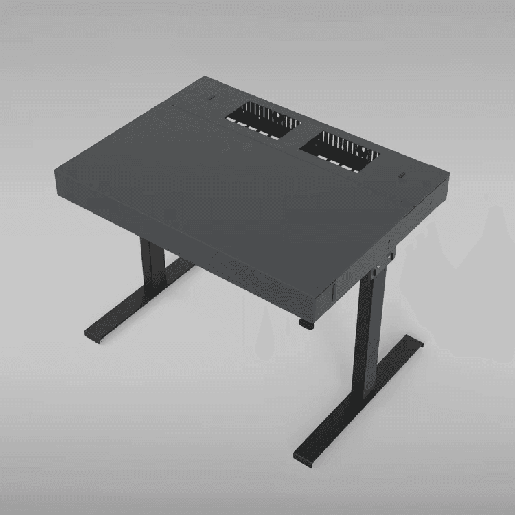 Heckler H920C-BG Lectern 4U with Sit/Stand Components - Black Grey - Creation Networks
