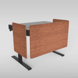 Heckler H921-SL-7054 4U Modesty Panel Set - Wild Cherry Laminate - Creation Networks