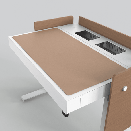 Heckler H922-4003 4U Lectern Deskpad - Walnut - Creation Networks