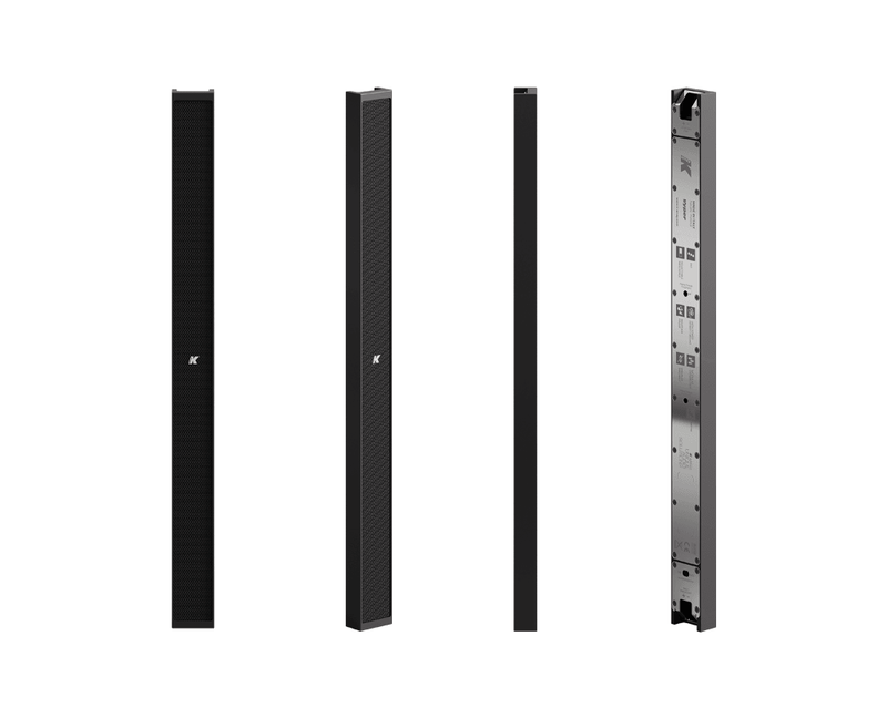 K-Array Vyper KV52 II Ultra-flat, 50cm-long, aluminum line array element with 8x1" cones (Black)