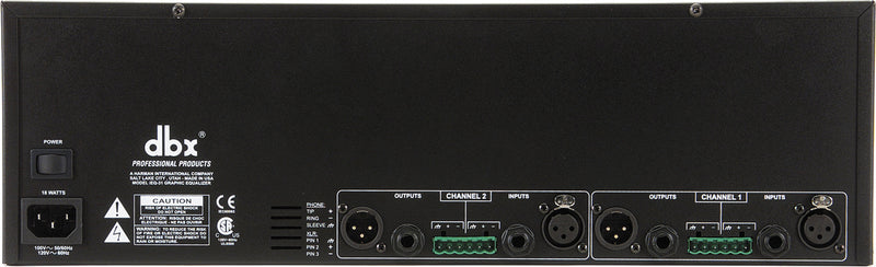 DBX iEQ31 Dual 31-Band Graphic EQ/Limiter with Type V™ NR and AFS® - DBXIEQ31-M