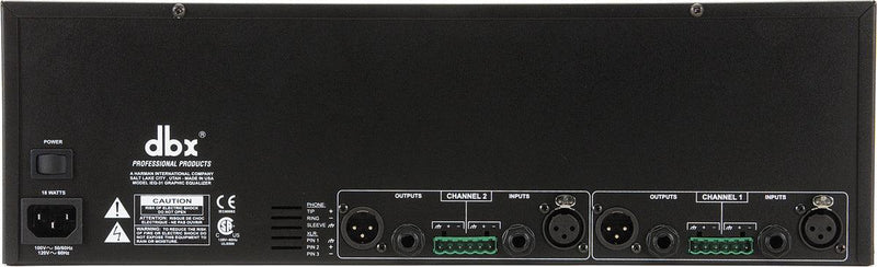 DBX iEQ31 Dual 31-Band Graphic EQ/Limiter with Type V™ NR and AFS® - DBXIEQ31-M