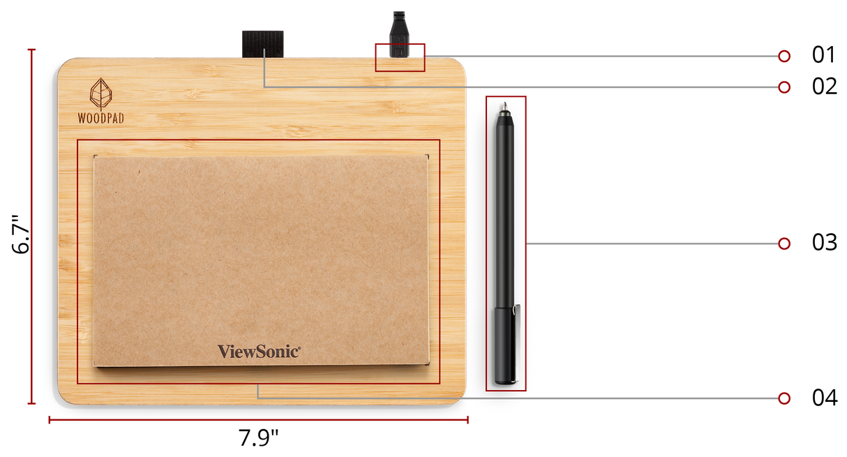 ViewSonic ID0730 – 7-Inch Wireless Pen Tablet Pen Display Monitors ViewSonic