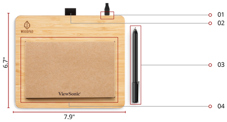 ViewSonic ID0730 – 7-Inch Wireless Pen Tablet Pen Display Monitors ViewSonic