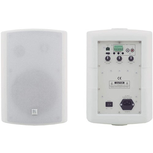 Kramer 6.5" On-Wall 2Way Powered Speakers (White, Pair) - TAVOR-6-O(PAIR)/WHITE