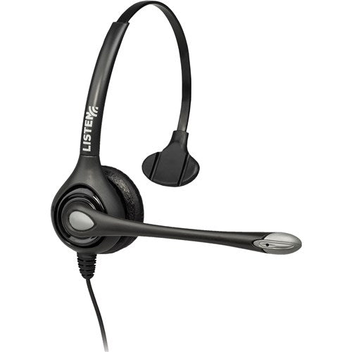 Listen Tech LA-452 Headset 2 - Single on ear w/noise cancelling boom mic