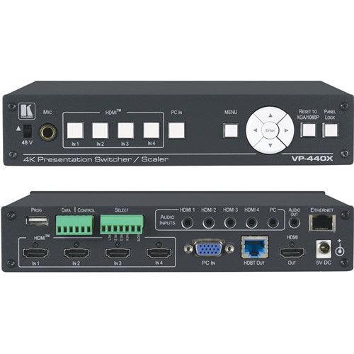 Kramer VP-440X 18G 4K HDMI+USB-C switcher / scaler with 60w USB charging