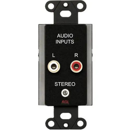 RDL Consumer Input Jacks-Stereo-Black - DB-CIJ3D