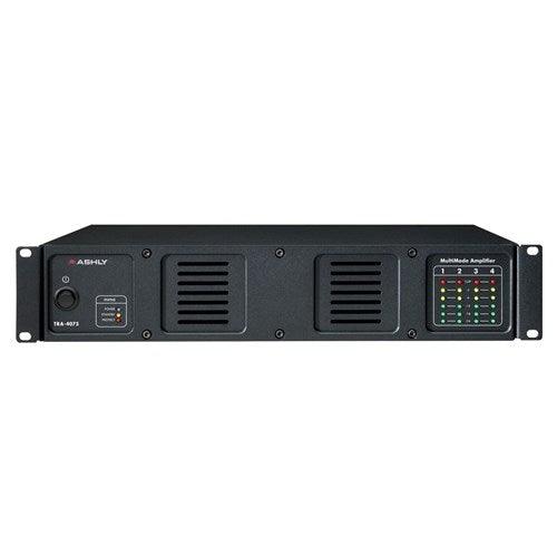 ASHLY TRA-4075 Convection-Cool Power Amplifier w/ Xfmr Iso 4x75W @ 4/8 Ohm, 25V, 70V