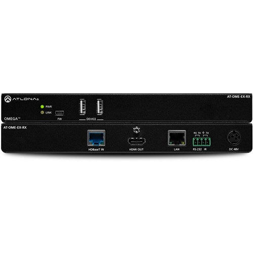 Atlona Omega 4K UHD HDMI/USB-over-HDBaseT Receiver (330') - AT-OME-EX-RX