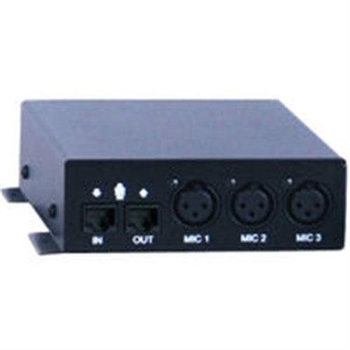 ClearOne 910-154-020 Interact MIC EX - Mic Breakout Box with 3 XLR Mic/Line Input Channels